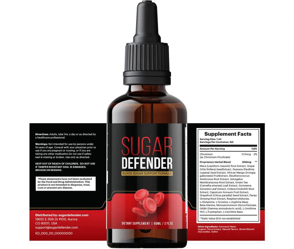 SugarDefender Supplement Facts